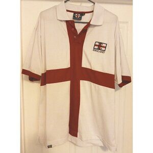 Shirt England 2004 White Red 48 Inch Chest & 30 Inch Length England Supporters